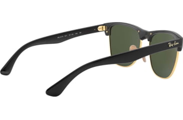 Image of Ray-Ban RB4175 Sunglasses 877-5716 - Demi Shiny Black Arista Frame, Crystal Green Lenses