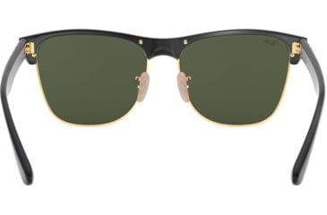 Image of Ray-Ban RB4175 Sunglasses 877-5716 - Demi Shiny Black Arista Frame, Crystal Green Lenses