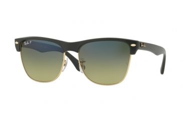 Image of Ray-Ban RB4175 Sunglasses 877/76-57 - Demigloss Black Frame, Green Gradient Blue - Polar Lenses