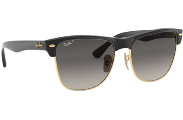 Image of Ray-Ban RB4175 Sunglasses 877/M3-57 - Demi Gloss Black Frame, Grey Gradient Dark Grey - Pola Lenses