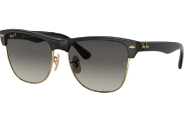Image of Ray-Ban RB4175 Sunglasses 877/M3-57 - Demi Gloss Black Frame, Grey Gradient Dark Grey - Pola Lenses