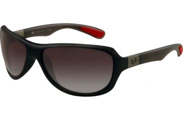 Image of Ray-Ban RB4189 Sunglasses 60068G-6416 - Shiny Grey Frame, Grey Gradient Lenses