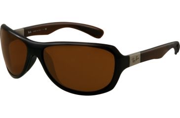 Image of Ray-Ban RB4189 Sunglasses 714/73-6416 - Shiny Brown Frame, Brown Lenses