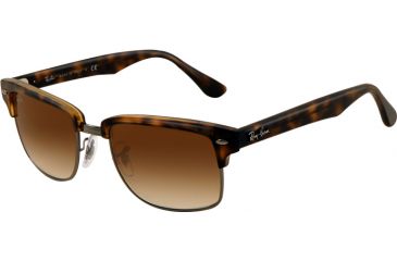 Image of Ray-Ban RB4190 Bifocal Prescription Sunglasses RB4190-878-51-5219 - Lens Diameter 52 mm, Frame Color Semi Gloss Havana/Gunmetal