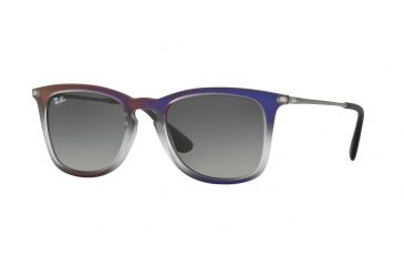 Image of Ray-Ban RB4221 Progressive Prescription Sunglasses RB4221-622311-50 - Lens Diameter 50 mm, Frame Color Violet Shot On Black