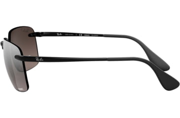 Image of Ray-Ban RB4255 Sunglasses 601/5J-60 - Shiny Black Frame, Grey Mirror Silver Lenses