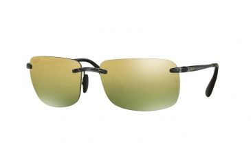 Image of Ray-Ban RB4255 Sunglasses 621/6O-60 - Shyny Grey Frame, Green Mirror Gold Lenses