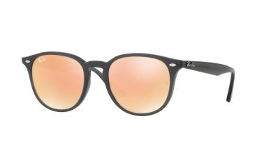 Image of Ray-Ban RB4259 Sunglasses 62307J-51 - Shiny Opal Grey Frame, Orange Flash Orange Lenses
