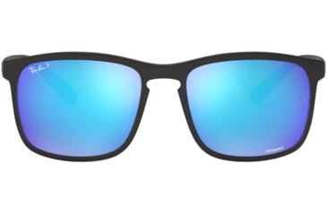 Image of Ray-Ban RB4264 Sunglasses - Men's, Matte Black Frame, Blue Flash Polar Lenses, 601SA1-58