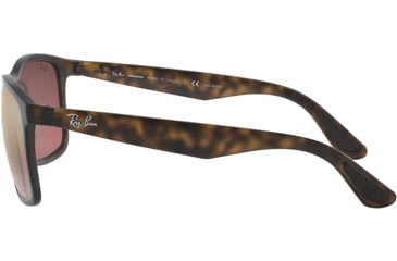 Image of Ray-Ban RB4264 Sunglasses - Men's, Matte Havana Frame, Brown Polar Mirror Gold Lenses, 894/6B-58