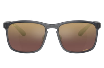 Image of Ray-Ban RB4264 Sunglasses - Mens, Grey Frame, Purple Mirror Gold Polarized Lens, 58, RB4264-876-6B-58