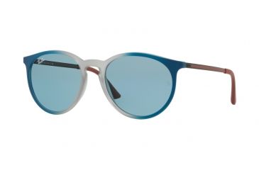 Image of Ray-Ban RB4274 Single Vision Prescription Sunglasses, 53mm, Grad Blue/rubber Lt Grey Tr, RB4274-6365F7-53-SV