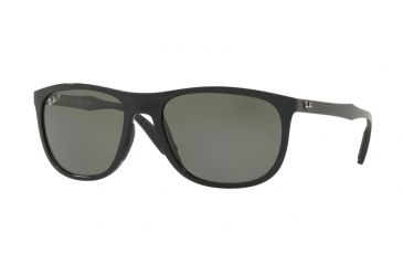 Image of Ray-Ban RB4291 Sunglasses 601/9A-58 - Black Frame, Polar Green Lenses