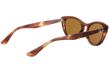 Image of Ray-Ban RB4314N Sunglasses 954/33-54 - Womens, Stripped Brown Frame, Brown Lenses