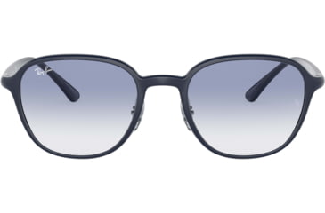 Image of Ray-Ban RB4341 Sunglasses, Clear Gradient Light Blue Lenses, Sanding Dark Blue, 51, RB4341-633119-51