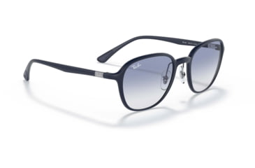 Image of Ray-Ban RB4341 Sunglasses, Clear Gradient Light Blue Lenses, Sanding Dark Blue, 51, RB4341-633119-51