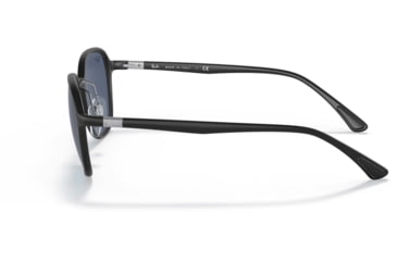 Image of Ray-Ban RB4341 Sunglasses, Dark Blue Lenses, Sanding Black, 51, RB4341-601S80-51