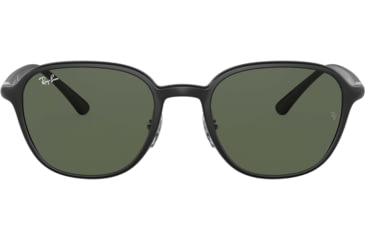 Image of Ray-Ban RB4341 Sunglasses, Dark Green Lenses, Sanding Black, 51, RB4341-601S71-51