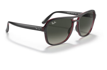 Image of Ray-Ban RB4356 State Side Sunglasses, Transparent Grey Frame, Grey Gradient Lens, 58, RB4356-660571-58