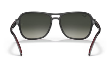 Image of Ray-Ban RB4356 State Side Sunglasses, Transparent Grey Frame, Grey Gradient Lens, 58, RB4356-660571-58