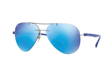 Image of Ray-Ban RB8058 Single Vision Prescription Sunglasses RB8058-004-55-59 - Lens Diameter 59 mm, Frame Color Gunmetal