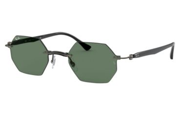 Image of Ray-Ban RB8061 Sunglasses 154/71-53 - , Dark Green Lenses