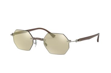 Image of Ray-Ban RB8061 Sunglasses 159/5A-53 - , Light Brown Mirror Gold Lenses
