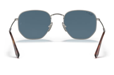 Image of Ray-Ban RB8148 Hexagonal Sunglasses, Demigloss Gunmetal Frame, Blue Mirror Gold Lens, Polarized, 51, RB8148-9208T0-51