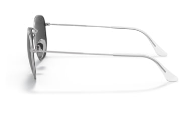 Image of Ray-Ban RB8148 Hexagonal Sunglasses, Silver Frame, Black Lens, Polarized, 51, RB8148-920948-51