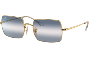Image of Ray-Ban Rectangle RB1969 Sunglasses, Arista, Clear Gradient Blue, 54, RB1969-001-GA-54