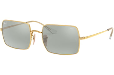Image of Ray-Ban Rectangle RB1969 Sunglasses, Arista, Photo Grey Mirror Grey, 54, RB1969-001-W3-54