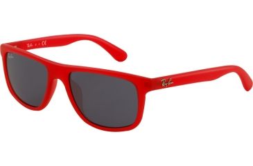 Image of Ray-Ban RJ9057S Progressive Prescription Sunglasses RJ9057S-197-80-5015 - Lens Diameter 50 mm, Frame Color Red Demi Shiny
