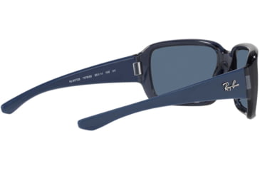 Image of Ray-Ban RJ9072S Sunglasses - Kids, Transparent Blue, Dark Blue, 51, RJ9072S-707680-51