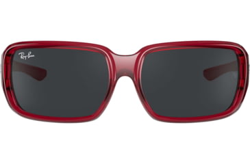 Image of Ray-Ban RJ9072S Sunglasses - Kids, Transparent Red, Dark Grey, 51, RJ9072S-707787-51