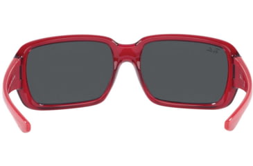 Image of Ray-Ban RJ9072S Sunglasses - Kids, Transparent Red, Dark Grey, 51, RJ9072S-707787-51