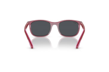 Image of Ray-Ban RJ9076S Sunglasses - Kids, Transp Pink On Rubber Pink Frame, Dark Grey Lens, 49, RJ9076S-712587-49