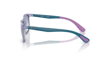 Image of Ray-Ban RJ9076S Sunglasses - Kids, Transp Violet On Rubber Violet Frame, Clear Gradient Light Blue Lens, 49, RJ9076S-712619-49