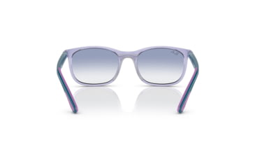 Image of Ray-Ban RJ9076S Sunglasses - Kid's, Transp Violet On Rubber Violet Frame, Clear Gradient Light Blue Lens, 49, RJ9076S-712619-49