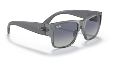 Image of Ray-Ban RJ9287S Wayfarer Nomad Junior Sunglasses - Kids, Transparent Grey Frame, Grey Gradient Blue Lens, 48, RJ9287S-71134L-48