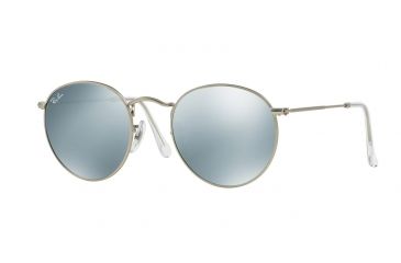 Image of Ray-Ban RB3447 Progressive Prescription Sunglasses RB3447-019-30-53 - Lens Diameter 53 mm, Frame Color Matte Silver