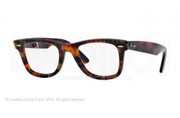 Image of Ray-Ban RX5121 Progressive Eyeglasses - Yellow Havana Frame / 47 mm Prescription Lenses, 2291-4722