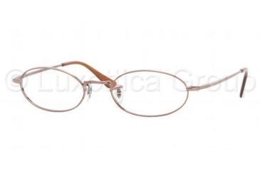 Image of Ray Ban RX6160 Bifocal Eyeglasses, Light Brown Gloss Frame / 50 mm Prescription Lenses, 2531 5019