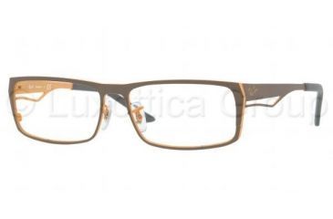 Image of Ray-Ban RX8646 Progressive Eyeglasses Top Gray/Brown/Yellow Matte Frame / 54 mm Prescription Lenses, 1101-5415