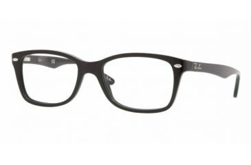 Image of Ray-Ban RX5228 SV Prescription Eyeglasses - Shiny Black Frame / 53 mm Prescription Lenses, 2000-5317