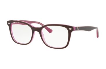 Image of Ray-Ban RX5285 Eyeglass Frames 2126-53 - Top Brown On Opal Pink
