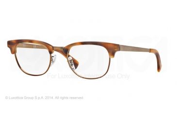 Image of Ray-Ban RX5294 Bifocal Prescription Eyeglasses 5429-49 - Matte Stripped Havana Brown Frame