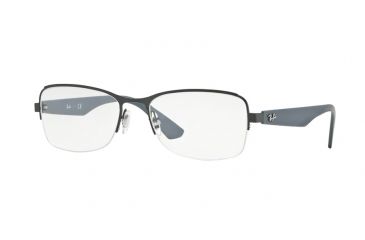 Image of Ray-Ban RX6309 Single Vision Prescription Eyeglasses 2822-52 - Matte Black Frame