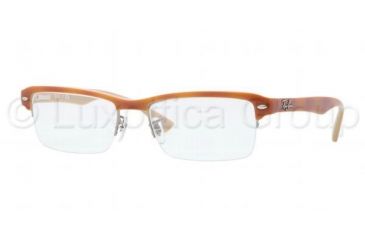 Image of Ray-Ban RX7014 Bifocal Prescription Eyeglasses 5155-5218 - Dark Steel Frame