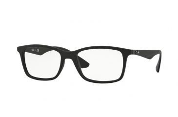Image of Ray-Ban RX7047 Bifocal Prescription Eyeglasses 5196-56 - Matte Black Frame