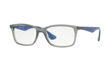 Image of Ray-Ban RX7047 Bifocal Prescription Eyeglasses 5769-56 - Trasparent Grey Frame